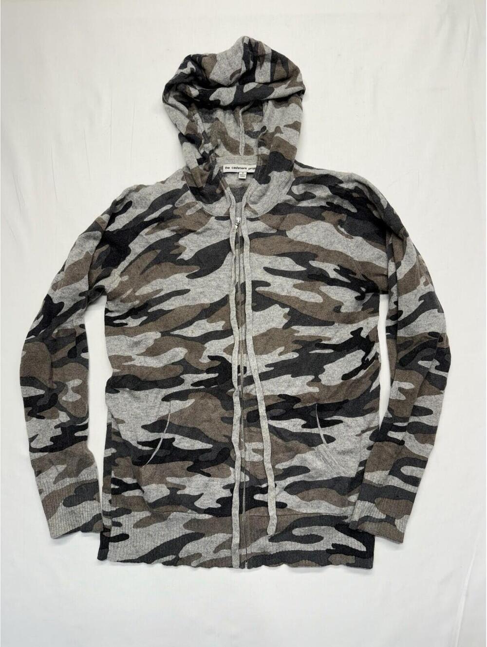 The Cashmere Project Camo Zip-up Hoodie Size S